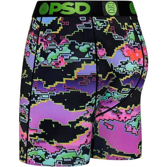 PSD Men's Underwear WF Digi 7" Boxer Briefs Breathable MicroMesh Pouch, X-Large - Picture 2 of 5